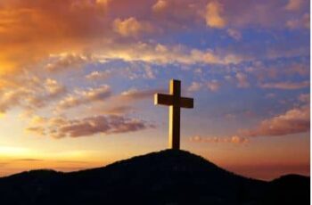 Photo of a wooden resurrection cross